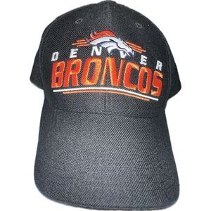 Vintage‎ 90's Ultimate Lids Headgear Denver Broncos Black Snap Back Hat NFL